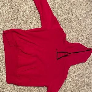 Red holister hoodie